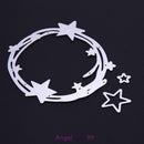 3pcs Stars Circle Cutting Dies Scrapbooking Carbon Steel Cutting Pressing