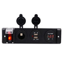 Dc12V Car Cigarette Lighter Switch Four-Position Center Console Dual Usb Ch