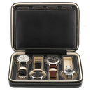 8 Grids Watch Display Storage Box Case Tray Zippered Travel Watch Collector