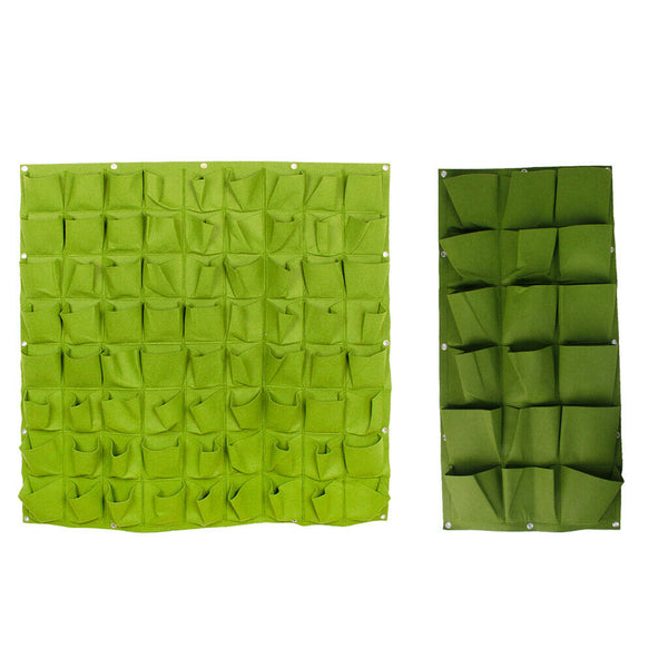 2 Pack Vertical Garden Planter Grow Bags Wall-mounted Vegetable Planting Flower