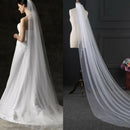 3 Meter Long Trailing Single-layer lace trimming Bridal Wedding With Comb JVJ