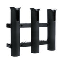 2pcs 3 Tubes Link Black Plastic Fishing Rod Racks Fishing Holder