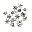 15pcs Tibetan Christmas Snowflake Charm Pendant Diy Necklace Bracelet Craft ã€NME