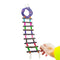 Colorful Bird Ladder Bridge Helps Birds with Balance , Durable & Flexible, Easy