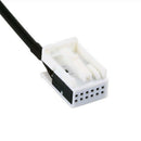 New 3.5mm 12 PIN Female Black AUX Audio Input Kit Adapter Music Cable Wire