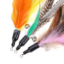 5pcs/lot Colorful Cat Toys Feather Replacement for Interactive Cat Wand