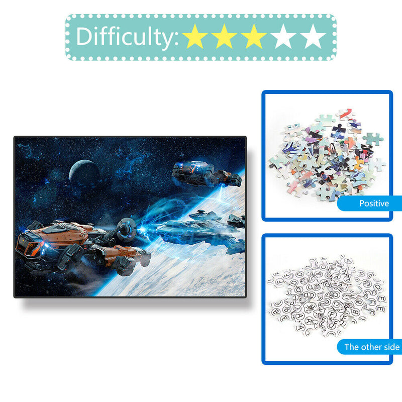 1000pcs DIY Light Spacecraft Jigsaw Puzzle Educational Toys Room Decoration