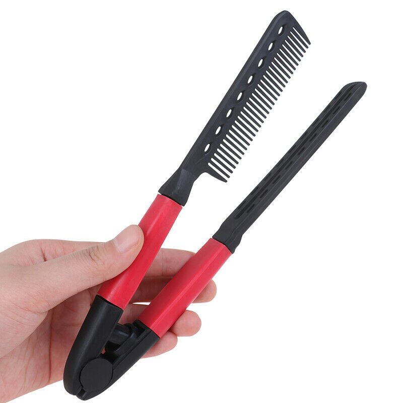1PC Beauty Hair Comb Hair Straightening Comb Brush V Shape Folding Styling 3C