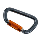 28KN Aluminum D Shape Carabiner Clip Twist Locking For Rock Climbing