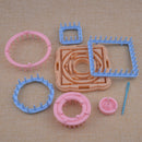 Yarn Craft Flower Pattern Loom Knitting Knit Crochet Tool Scarf Wool Set of 9PCS
