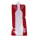 Portable 750mL Foldable Outdoor Camping Hiking PE Water Bag (Red)