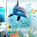 Dolphin Fish Aquarium Ocean Wall Stickers For Kids Rooms Bathroom Kitchen DSEAU
