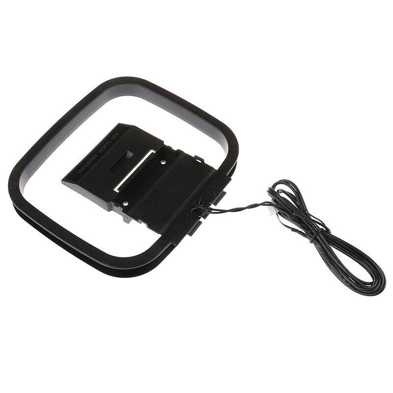 Indoor HiFi AM/FM Loop Mini Connector Antenna Home Digital Audio Receiv FT
