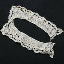 beige cotton flower cut-out lace collar charming sewing applique style 01 K2A6