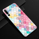 Protective Glass Phone Cover Case for Huawei Honor Magic 2 Colorful Square