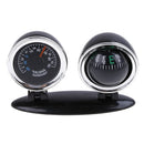 2 in 1 Guide Ball Car Compass Thermometer Car Ornaments Direction Dashboard B n+