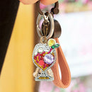 4pcs DIY Full Drill Special Shaped Diamond Painting Juice Bag Keychain Gift
