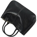 Fashion Woman Ladies Class PU Leather Satchels Tote Purse Bag Handbag - Bla