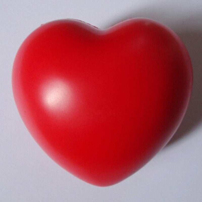 Heart Shaped Stress Relief Squeeze Soft Foam Ball Hand Wrist Exercise Baby BalM&