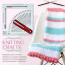 Knitting Gauge Converter Sweater Knitting Circular Weave Counting Frame RulS Hn