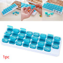 Pill Box Monthly 31 Days Medicine Storage Portable Case Folding Travel Use