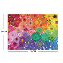 1000 Piece Rainbow Flowers Jigsaw Puzzles For Adults Kids Learning Education New