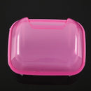 Pink White Small Hamsters Bathing Sand Cage Pet Bathroom 10 x 7 x 7cm R4T9