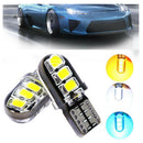 2pcs T10 W5W SMD2835 6-LED Silicone Waterproof Car Vehicle Light Lamp Bulb ME