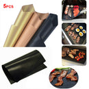 2x BBQ Grill Mat Non-Stick Oven Liners Teflon Cooking Baking Reusable Sheet Pad