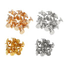 40 Sets Binding Chicago Screws Nail Rivets Studs for DIY Art Crafts 8mm