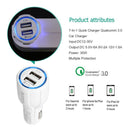 Quick Charge QC 3.0 Dual USB Car Charger 3.1A Fast Charge Charging Adapter