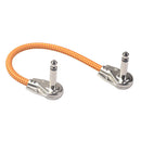 6.35mm Mono Male to Male Guitar Effect Patch Pedal Cable Right Angle Braid Wire