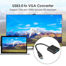USB 3.0 to VGA Video Display Adapter 1080P Multi-Display Converter (Black)