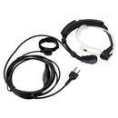 Throat Mic Miniphone Covert Acoustic Tube Earpiece Headset with Finger PTT CF7F5