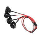 4 Pieces LED White Lights with Display for 1/10 1/8  HSP Redcat RC4WD