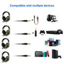 3.5mm Wired Gaming Headset Camouflage Over Ear Headphones with Microphone A