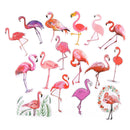 18pcs/set phone laptop flamingo stickers trunk guitar stickers for kids toys  Z