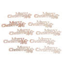10Pcs DIY Wooden Letters Merry Christmas Crafts Embellishment Home Xmas Dec OZ