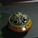 Stick Incense Burner And Cone Incense Burner Holder Yellow O6T3