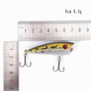 6cm/6.4g fishing lures hard baits artificial popper crankbait wobblers bait GNES