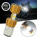 H6 COB LED BA20D Motorcycle Bike 6000K 2000LM Hi/Lo Headlight Lamp Bulb DC12V