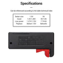 Digital LCD  Battery Capacity Tester Battery Load Monitor for All 9V Batteries