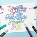 24x Double Line Outline Marker, Fluorescent Pen, Self-outline Metallic Markers,