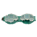Fishing Storage Box 2 Layers 12 Grids Plastic Turtle Fishing Tackle Case