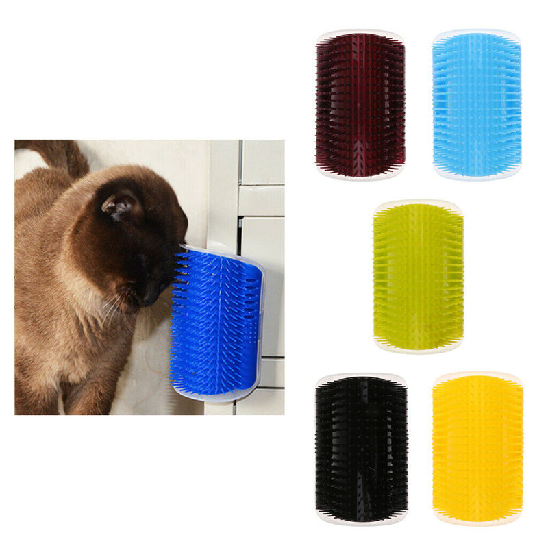 2 Pieces Pet Cat Kitten Self Wall Corner Groomer Brush Grooming Massage Comb