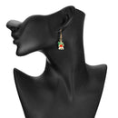 6 Pairs Christmas Pendant Earrings Snowflake Bell Ear Hook Fashion Jewelry