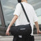 Women Barrel-Shaped Sports Gym Shoulder Bag Waterproof Nylon Bags (Black) A