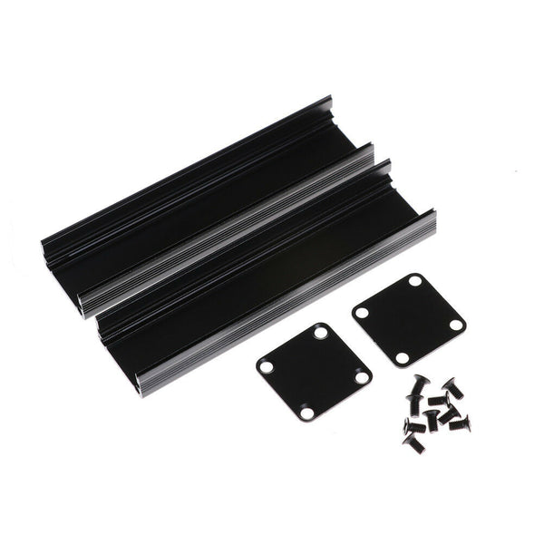 100*25*25mm Extruded PCB Aluminum Box Black Enclosure Electronic Project Case  Z