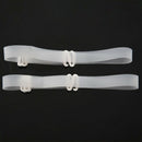 2 Pcs Shoulder Belt Clear Adjustable Soft Silicone Bra Straps D3E3