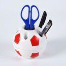 Soccer Shaped Pen Holder Football Makeup Brush Holders Desk Table Home Offi R4I1